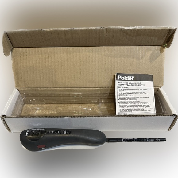 VTG NIB THM-380 BBQ THERMOMETER OUTDOOR INDOOR COOKING KITCHEN TOOL TEMPERATURE - Picture 1 of 5